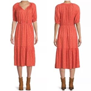 BeachLunchLounge Ruffle Hem Midi Dress